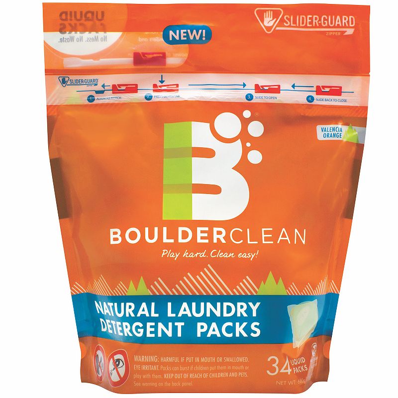Laundry Detergent Packs, Valencia Orange, 34/Pouch