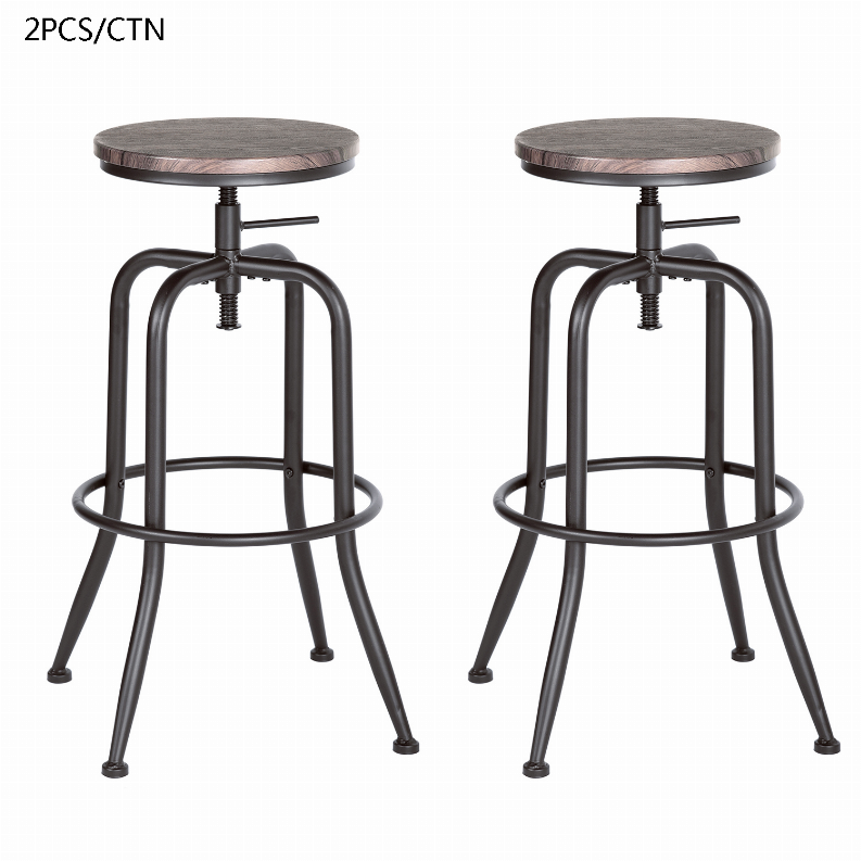 Adjustable Height Swivel Counter & Barstools Set of 2