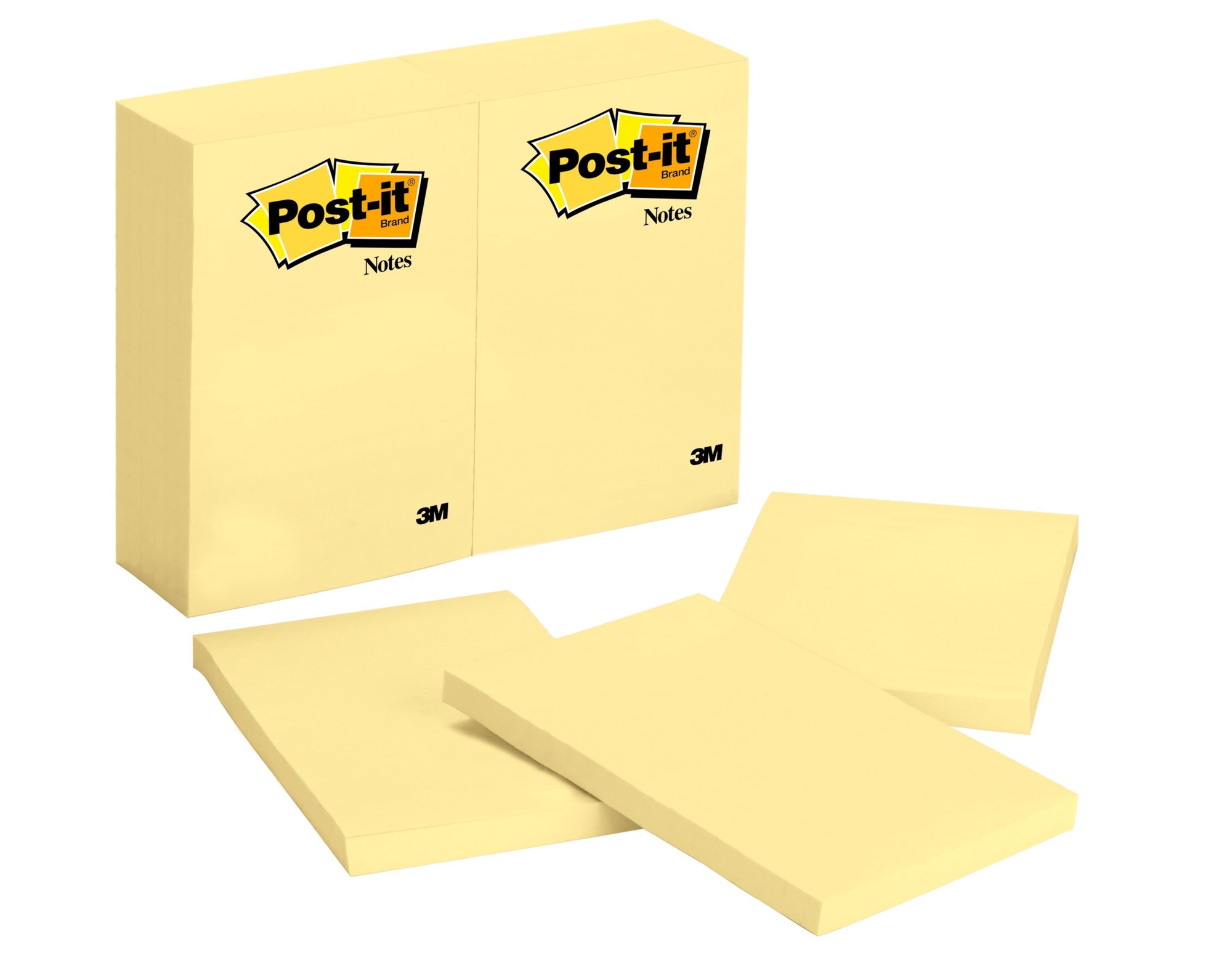 Original Pads in Canary Yellow, 4 x 6, 100-Sheet, 12/Pack