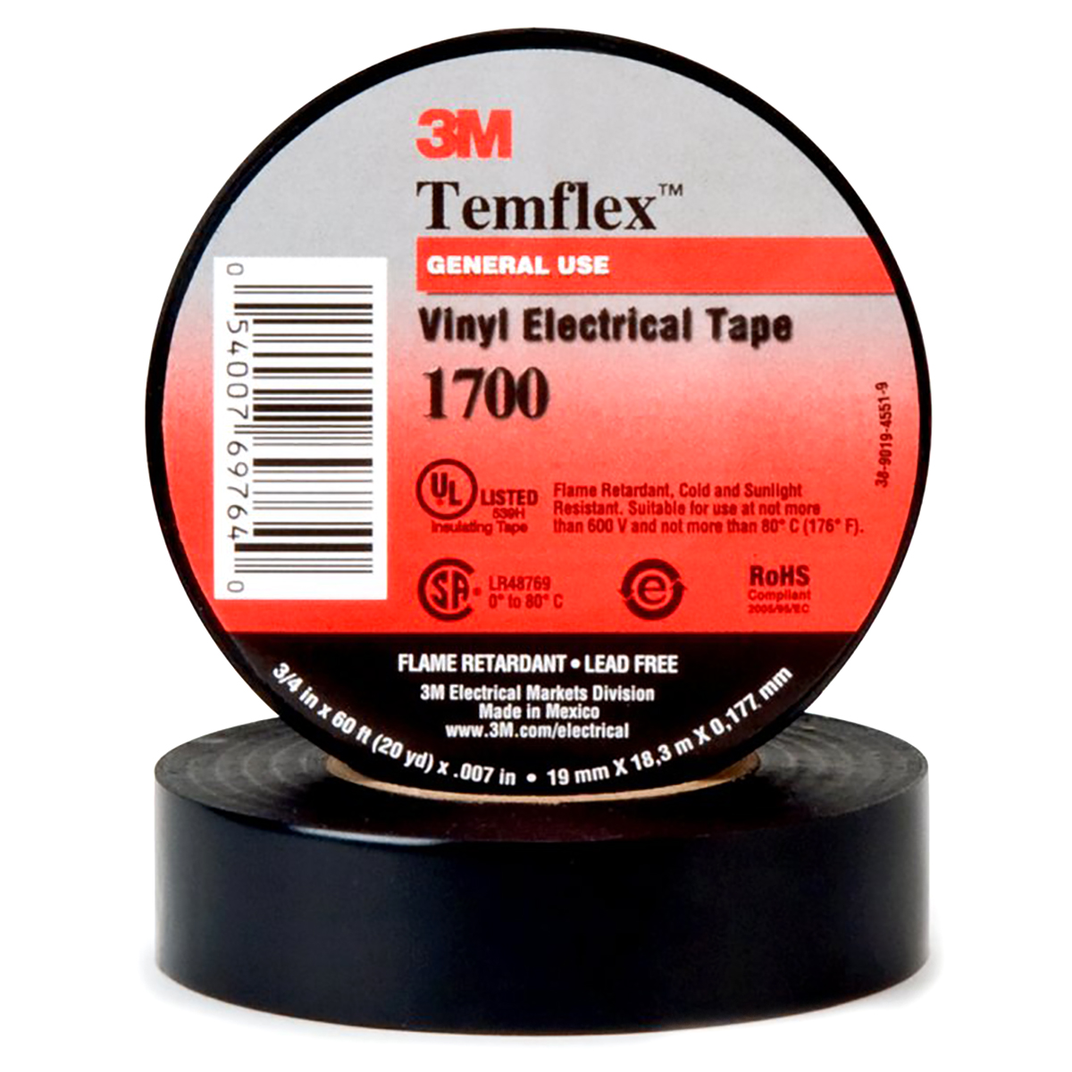 3M Vinyl Electrical Tape Sgl