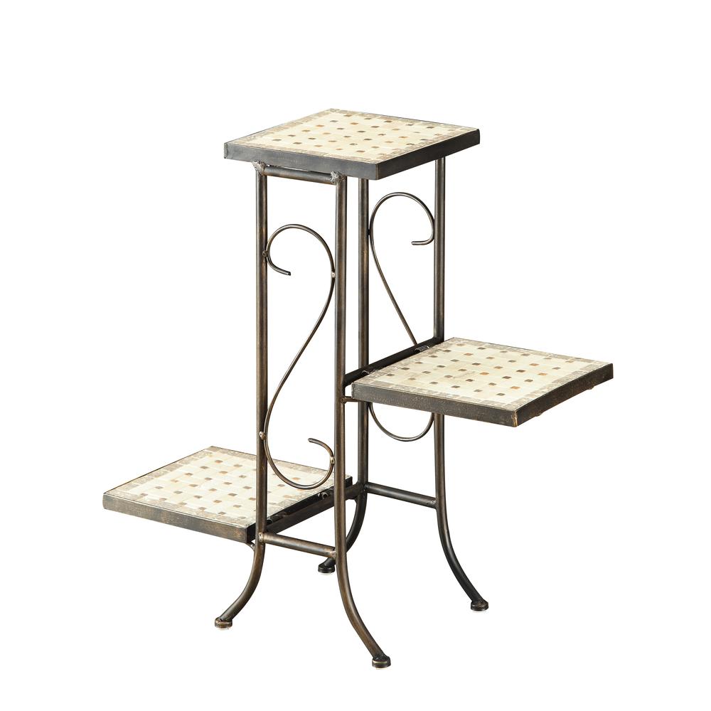 3 Tier Travertine Plant Stand