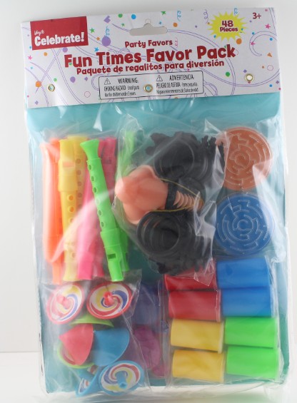 Accellorize 88527 Party Favor 48 Piece Fun Times Pack Made O