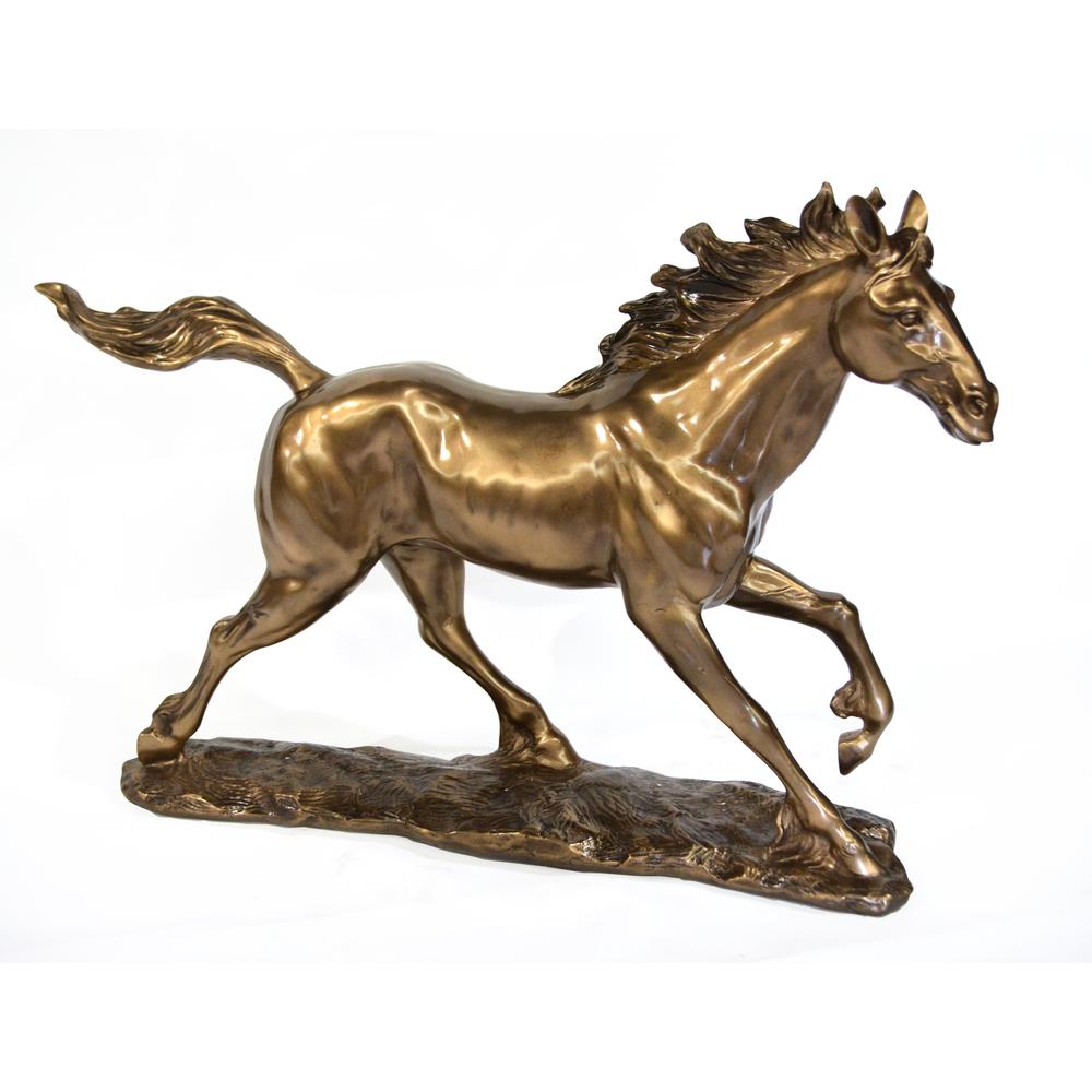 Bronzed Galloping Horse