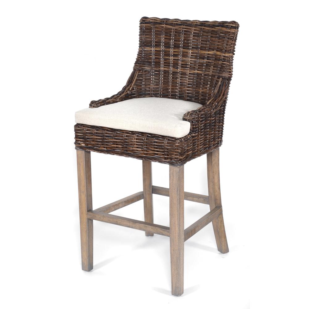 Alfresco Bar Stool Kuba Weave Colorado Dark Stain