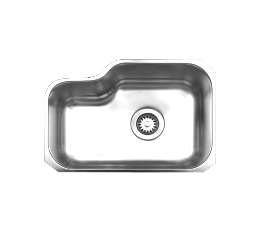 Noah's Collection Brushed Stainless Steel Single Bowl Undermount Sink