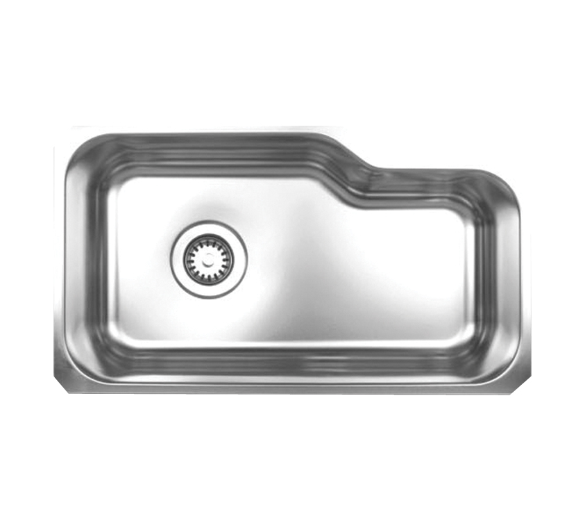 Noah's Collection Brushed Stainless Steel Single Bowl Undermount Sink