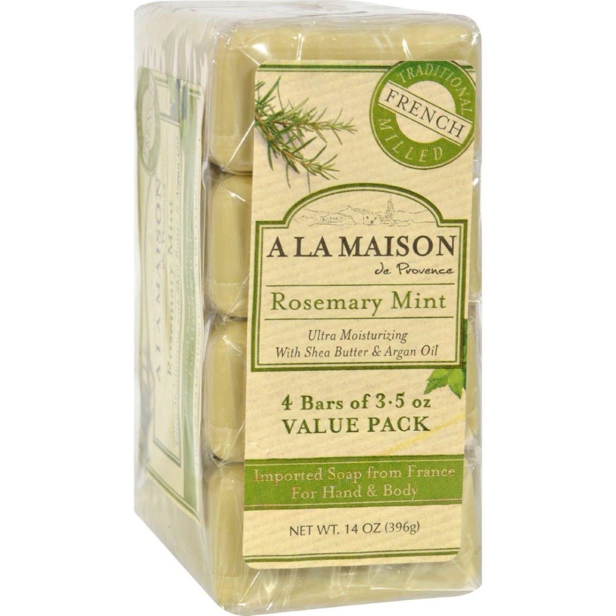 A La Maison Bar Soap Rosemary Mint Value (4 Pack)