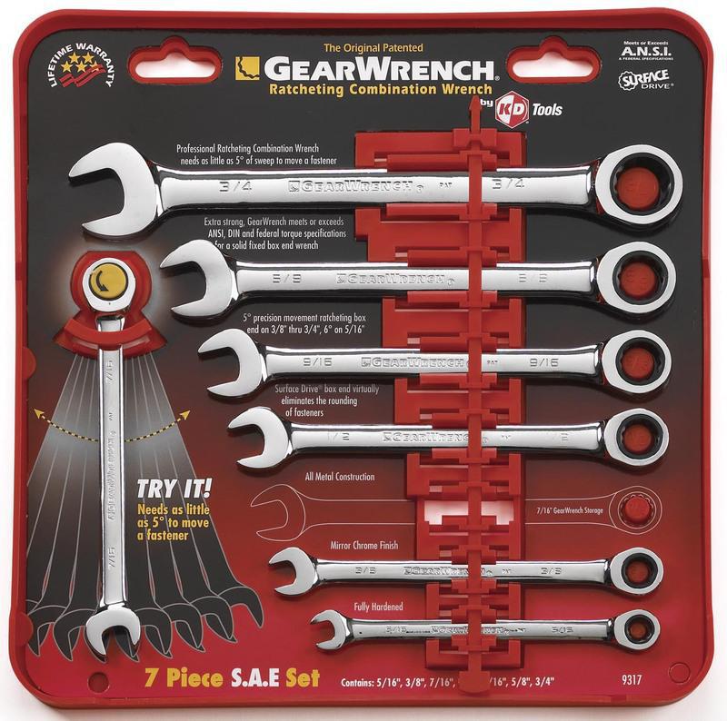 Eht9317 7 Piece Ratchet Wrench Set