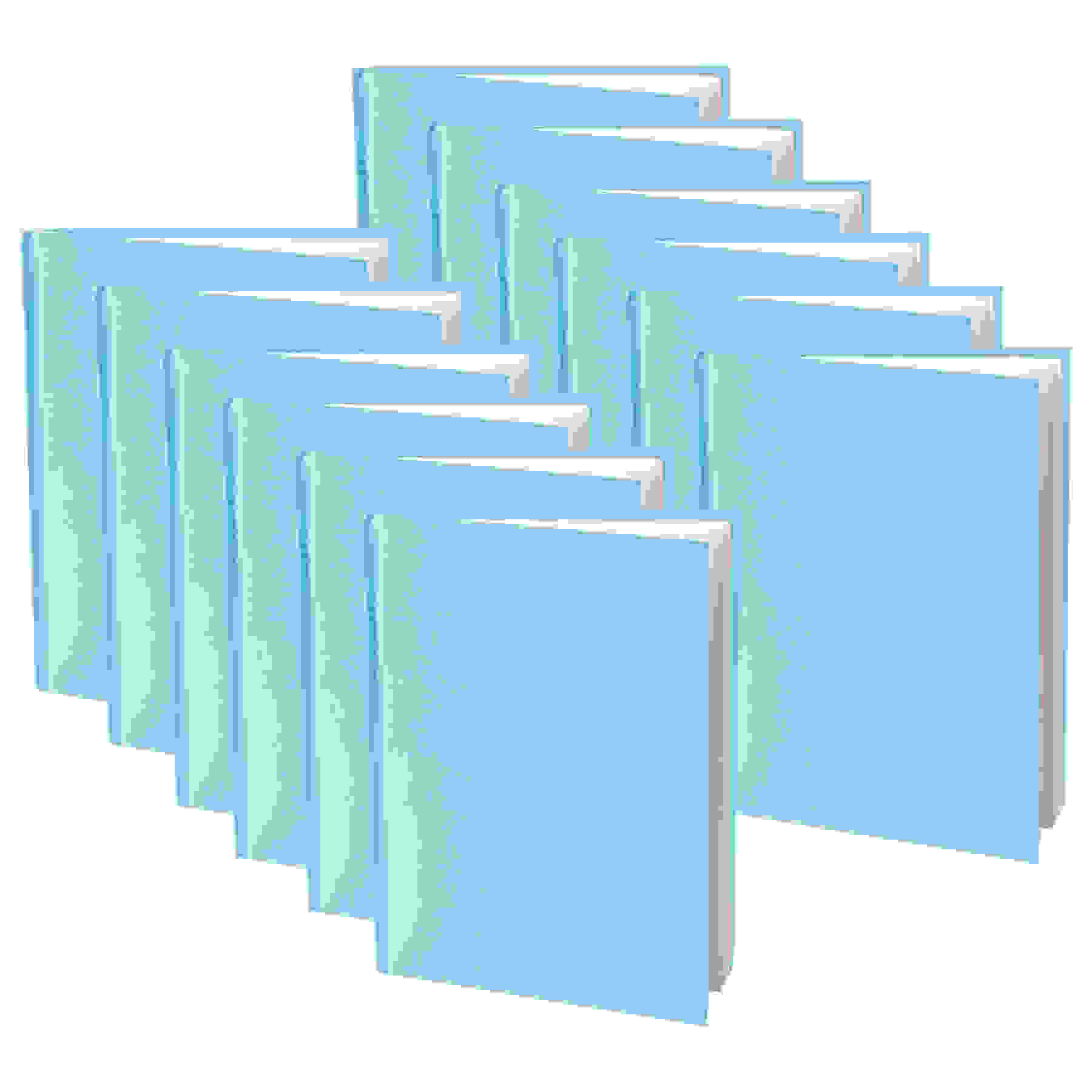 Young Authors Blue Hardcover Blank Book, White Pages, 8"H x 6"W Portrait, 14 Sheets/28 Pages, Pack of 12