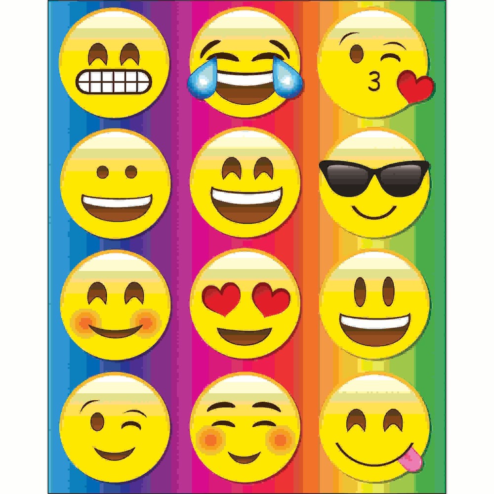 Die-Cut Magnetic Emojis, 12 Pieces