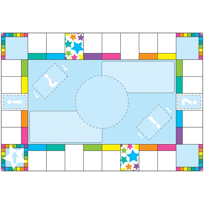 Smart Poly Chart, 13" x 19", Game Board Squares