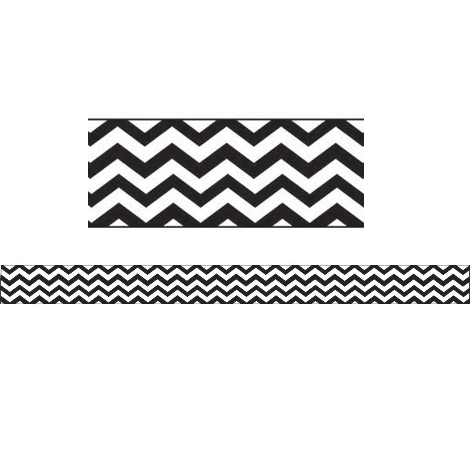 Magnetic Magi-Strips, Black Chevron, 12'