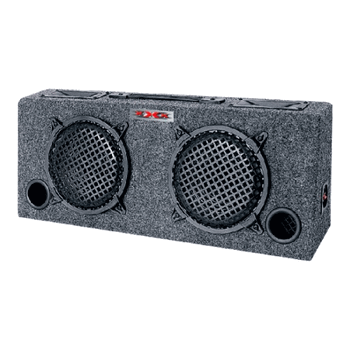 WOOFER BOX DUAL 8" XXX 2-WAY LOADED ANGLE STYLE; 250WATTS