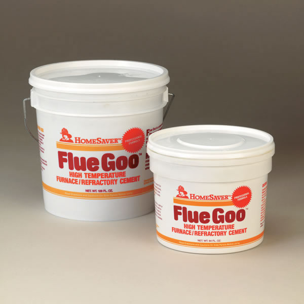 3.5 Gallon Tub Buff HomeSaver Pre-Mixed Flue Goo Furnace / Refractory Cement