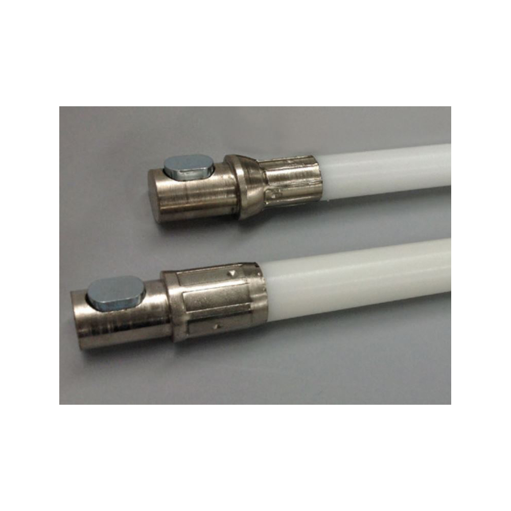 1/2" X 3" Solid Nylon Co-Polymer Medium Stiffness Chimney Rod with ButtonLok Rod - 1230S