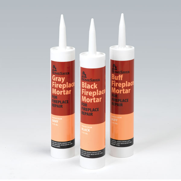 HomeSaver Fireplace Black Mortar 11 Oz. Cartridge (1 Case of 6) - 1063-6