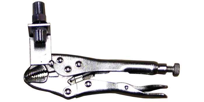 Accessories Unlimited - Large Locking Plier Mount With 3/8" X 24" Stud & So239 For Quick Connection, Temporary Use