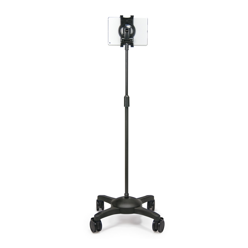 Universal Tablet Mobile ViewStand w/Locking Casters (Black)