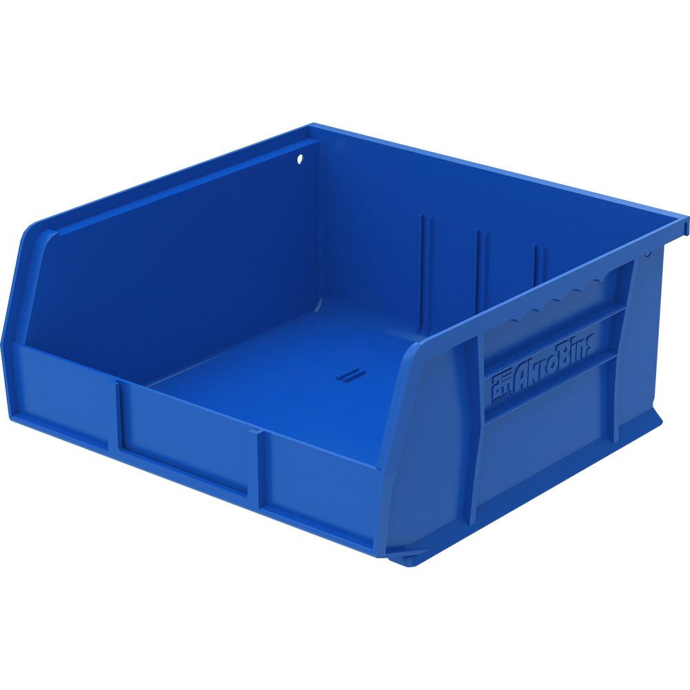 Akro-Mils AkroBin - 5" Height x 11" Width x 10.9" Depth - Unbreakable, Water Proof, Stackable, Corrosion Proof - Blue - Polymer 