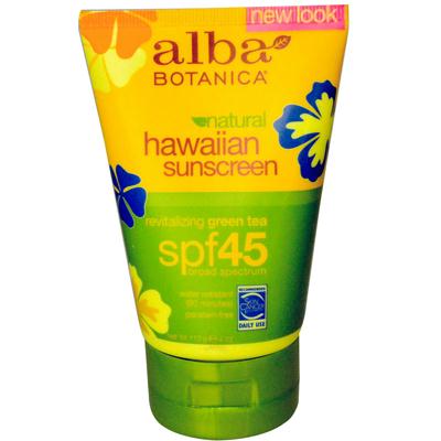 Alba Botanica Sunscreen Green Tea Spf 45 (1x4 Oz)