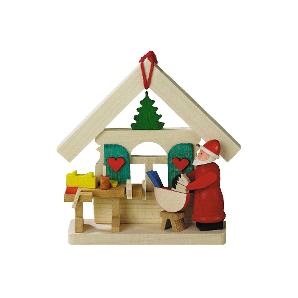 4142 - Graupner Ornament - Santa's Workshop - 3"H x 3"W x 1"D