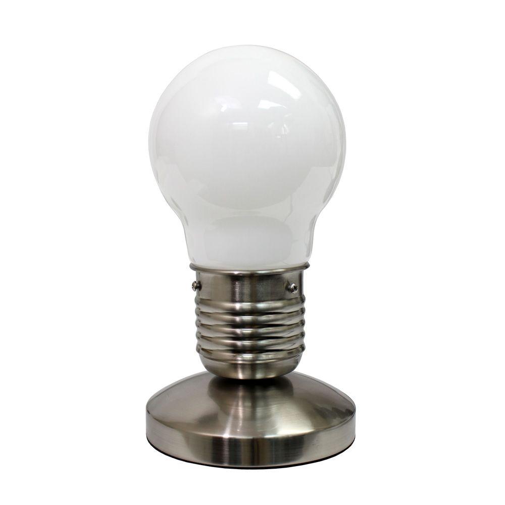 Simple Designs Edison Style Minimalist Idea Bulb Mini Touch Lamp