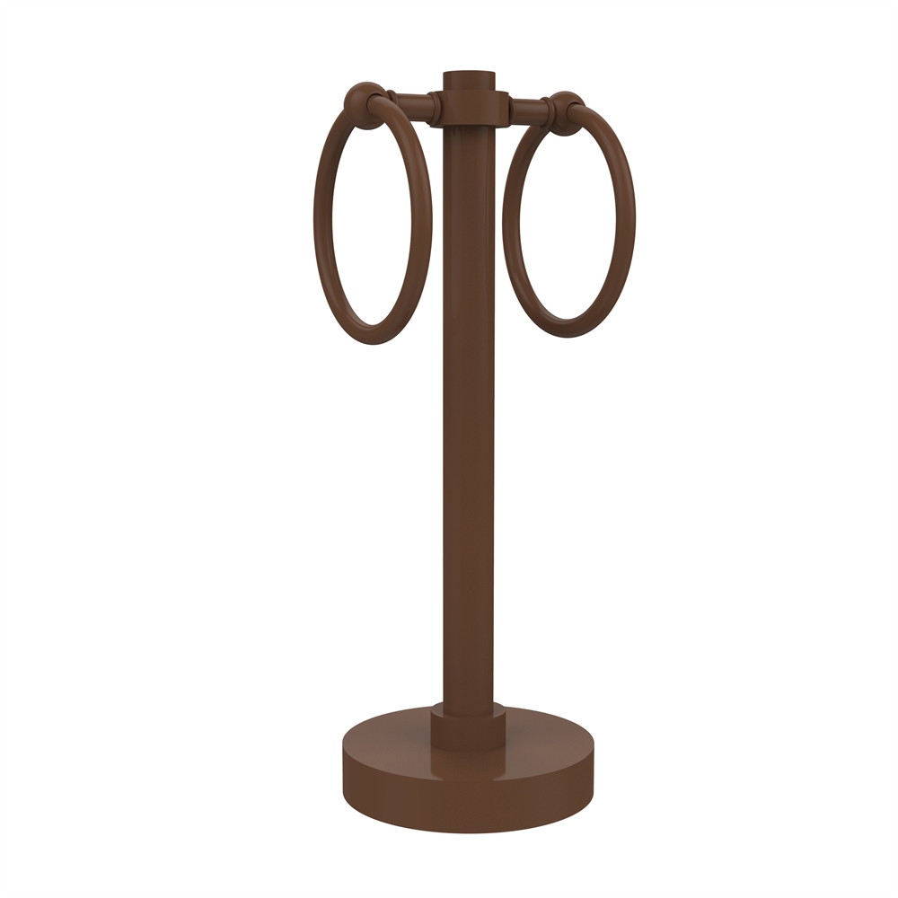 953-ABZ Vanity Top 2 Towel Ring Guest Towel Holder, Antique Bronze