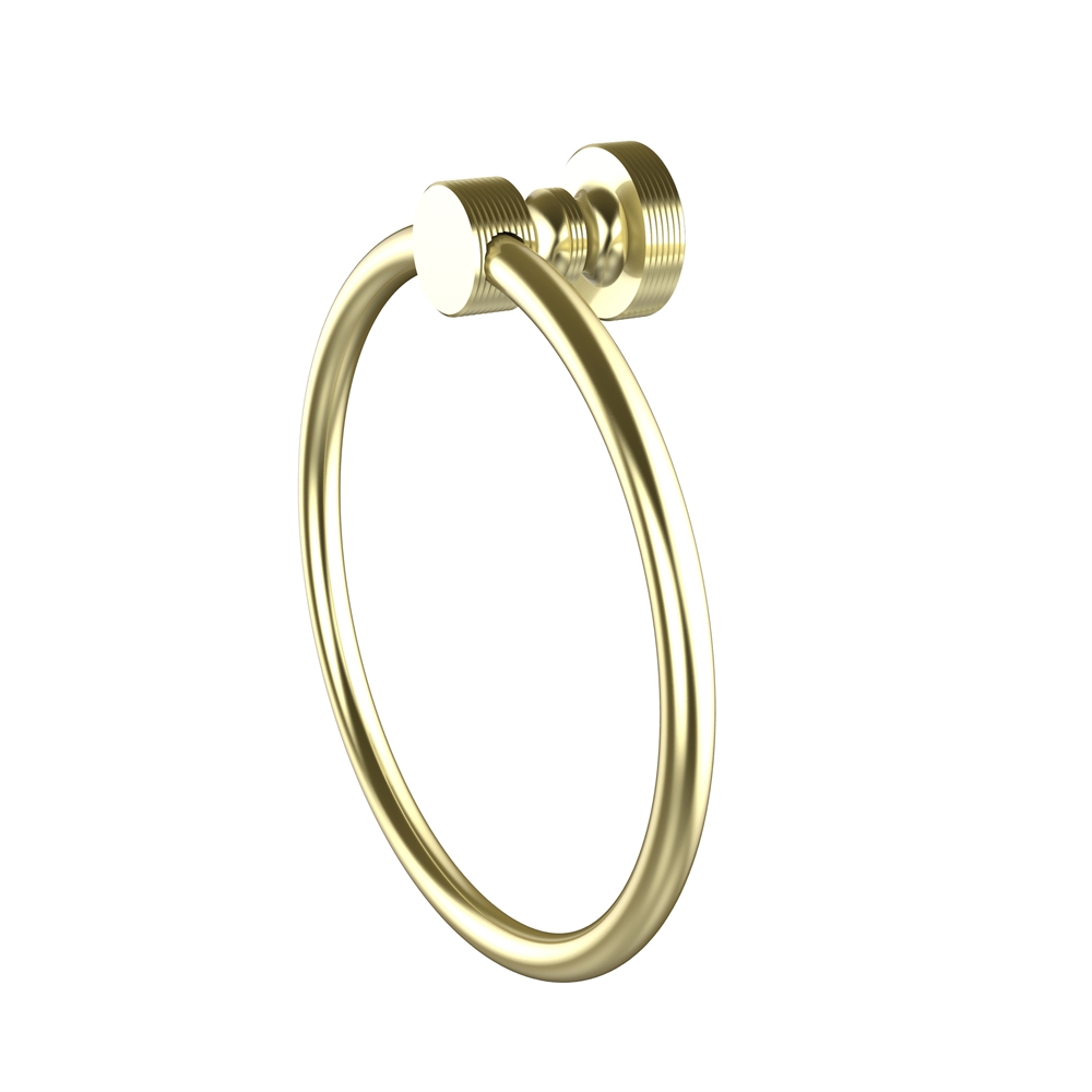 FT-16-SBR Foxtrot Collection Towel Ring, Satin Brass