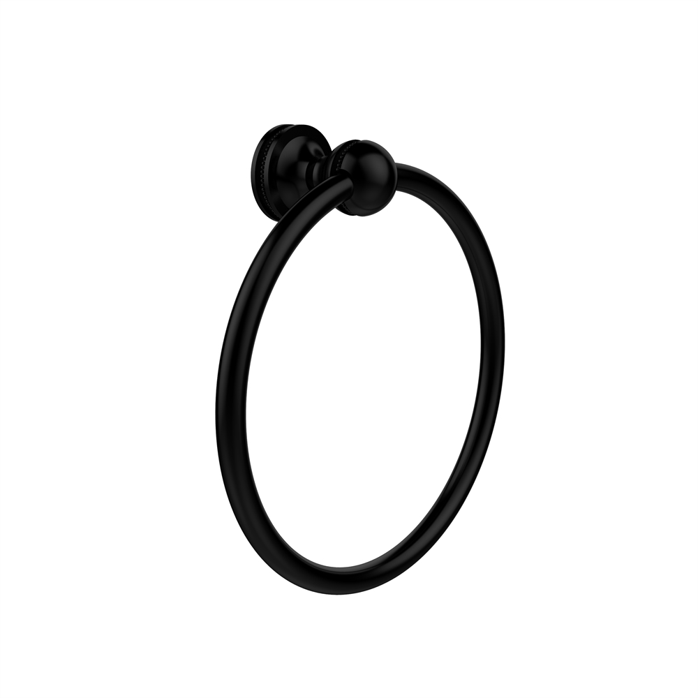 MA-16-BKM Mambo Collection Towel Ring, Matte Black