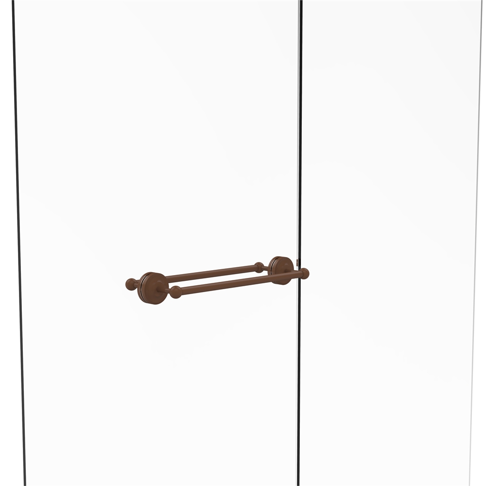 PR-41-BB-18-ABZ Prestige Regal Collection 18 Inch Back to Back Shower Door Towel Bar, Antique Bronze