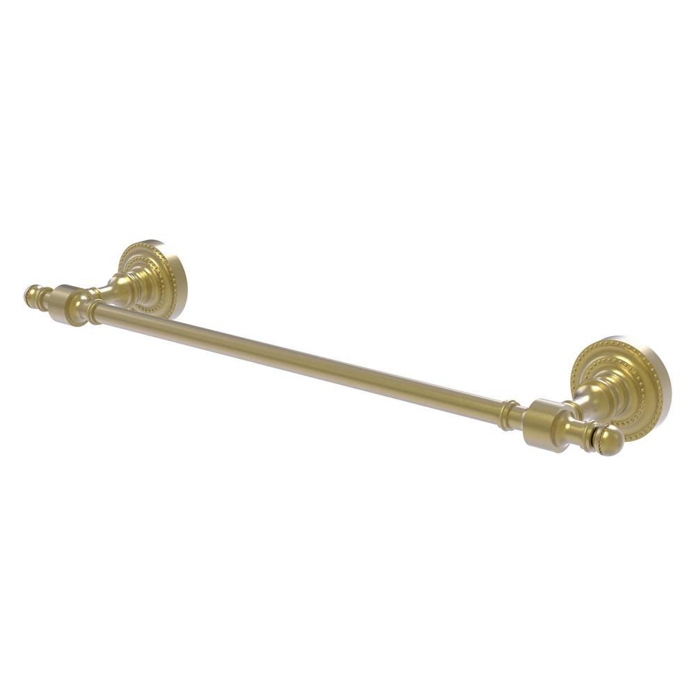 RD-31/18-SBR Retro Dot Collection 18 Inch Towel Bar, Satin Brass