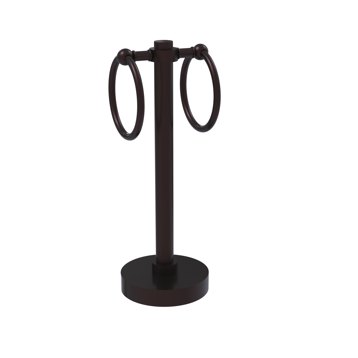 SB-83-ABZ Southbeach Collection Vanity Top 2 Towel Ring Guest Towel Holder, Antique Bronze
