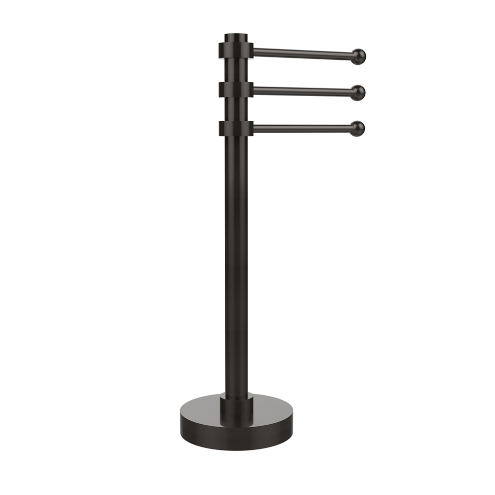 973-ORB Vanity Top 3 Swing Arm Guest Towel Holder, Oil Rubbed Bronze