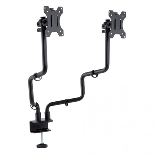 Allsop Metal Art Dual Monitor Arms - (32146) - For monitors up to 32" - 30.80 lb Load Capacity - Black