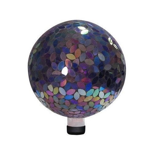 10" Mosaic Gazing Ball - Purple