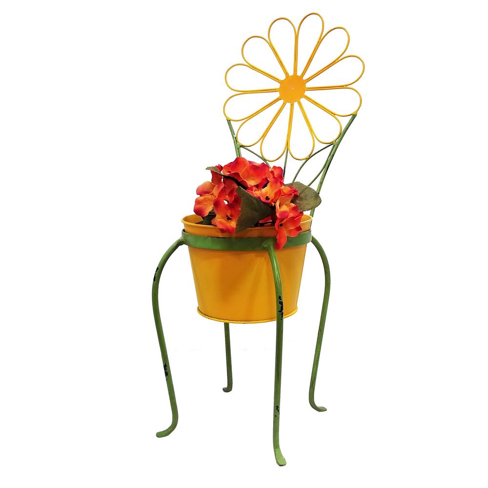 Yellow Flower Planter Stand