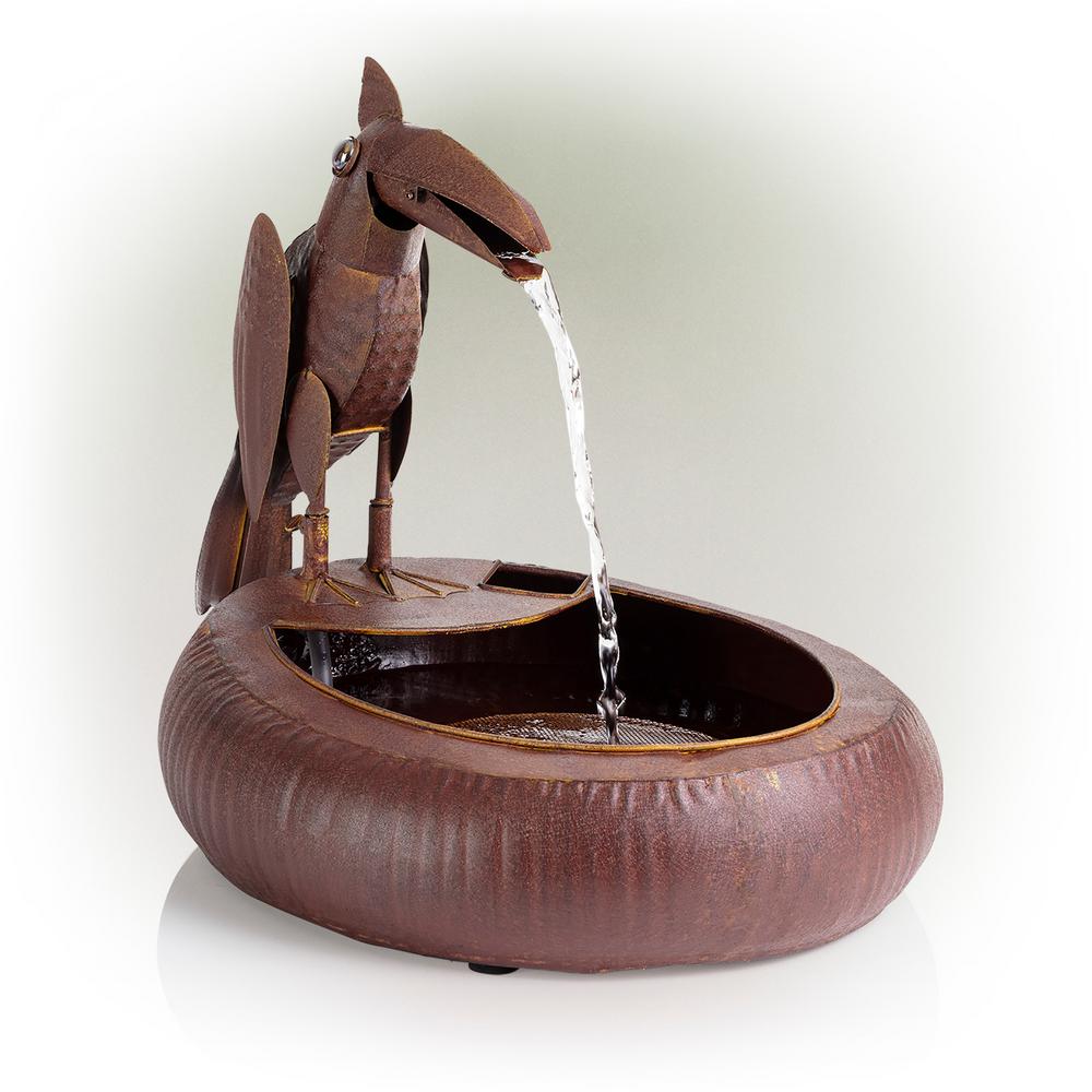 Rustic Toucan Bird Fountain