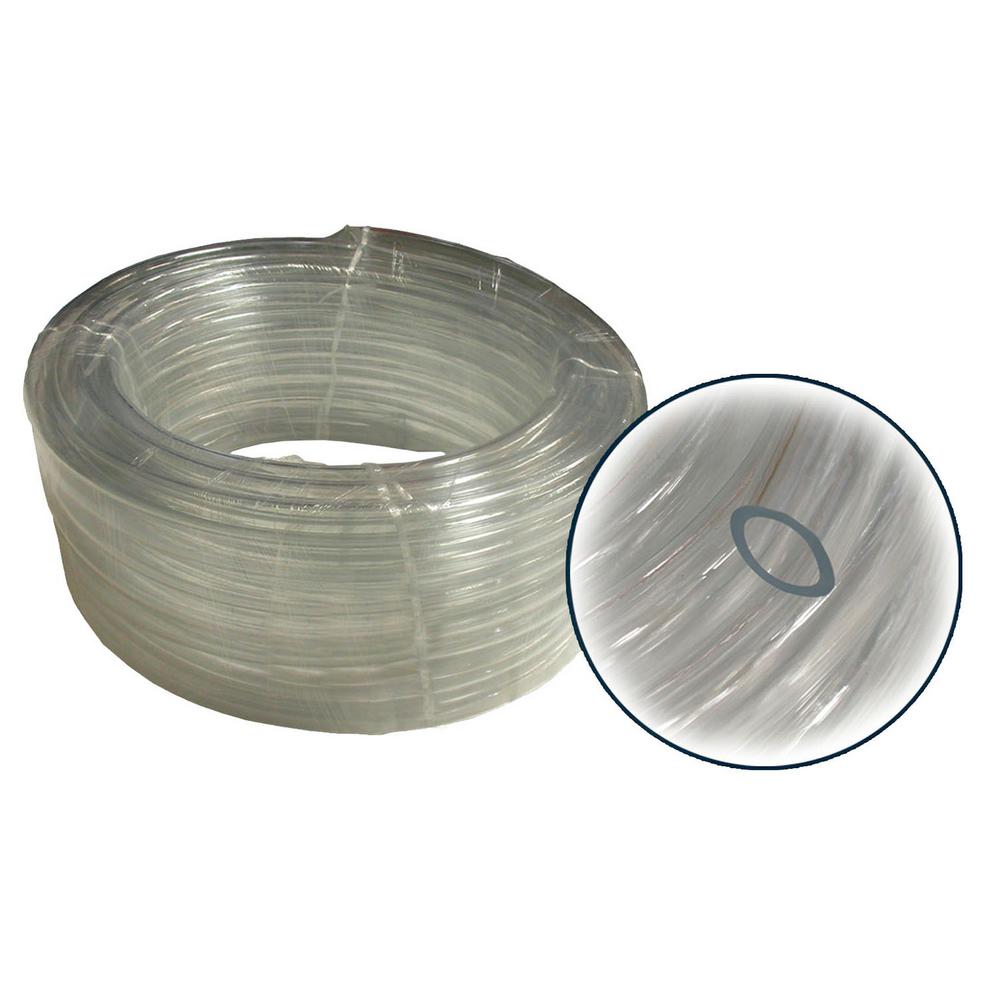 3/8" I.D.x 1/2" O.D.x 1/16" Wall PVC Clear Tubing x 100'Coil