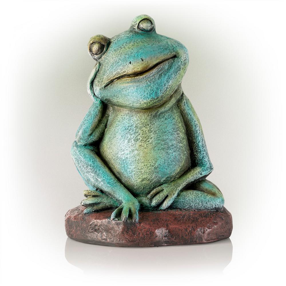 Pensive Frog Statue