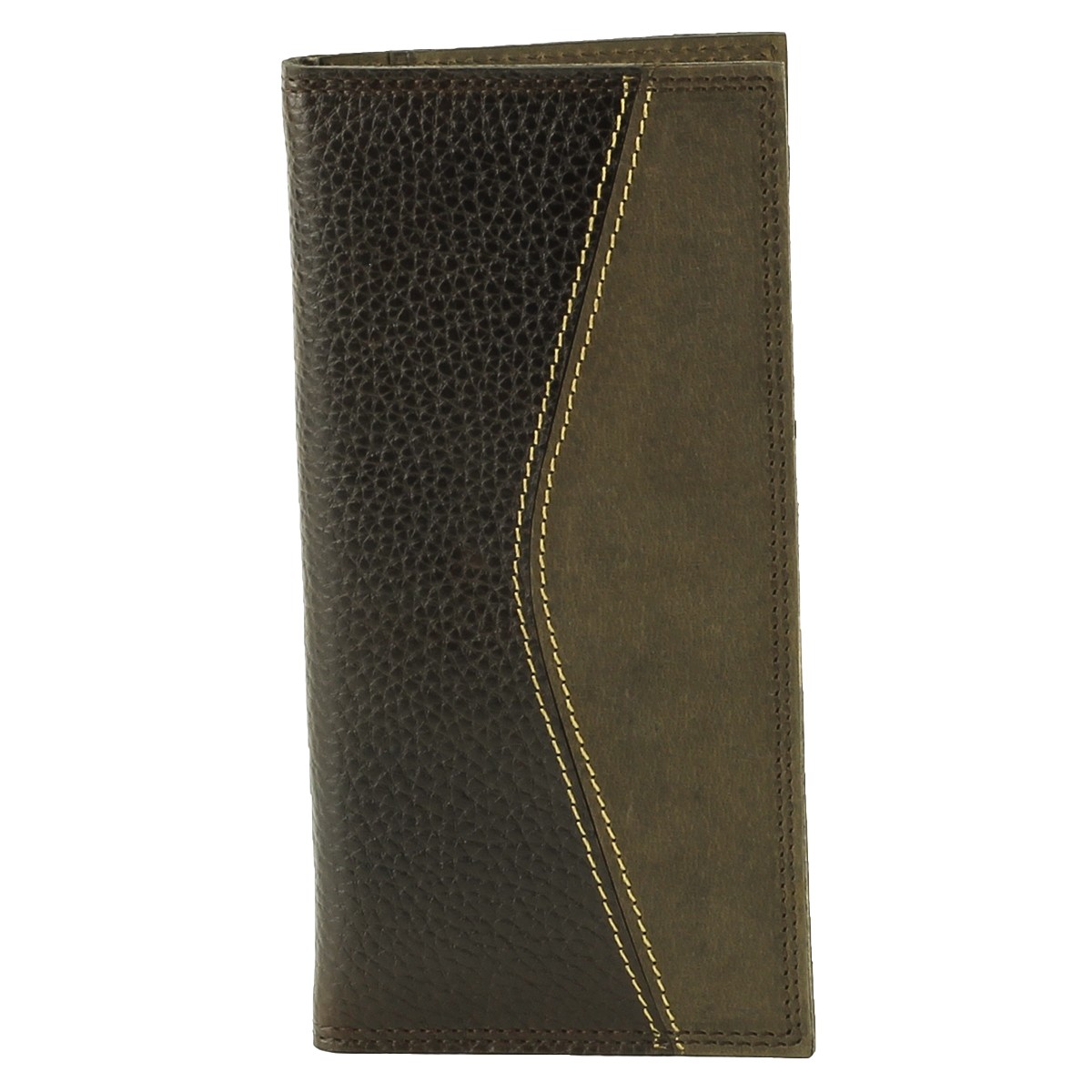 Tall Rodeo Wallet Two Tone Brown