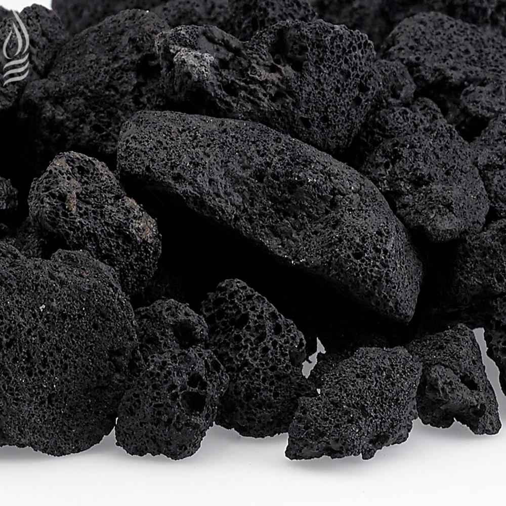 Medium Black Lava Rock (1/2" - 1") 20 lb. Bag