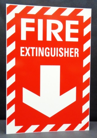 Fire Extinguisher Sign, Self-adhesive