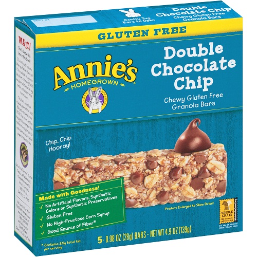 Annie's Chewy Gluten Free Granola Bars Double Chocolate Chip (12x5 PK )