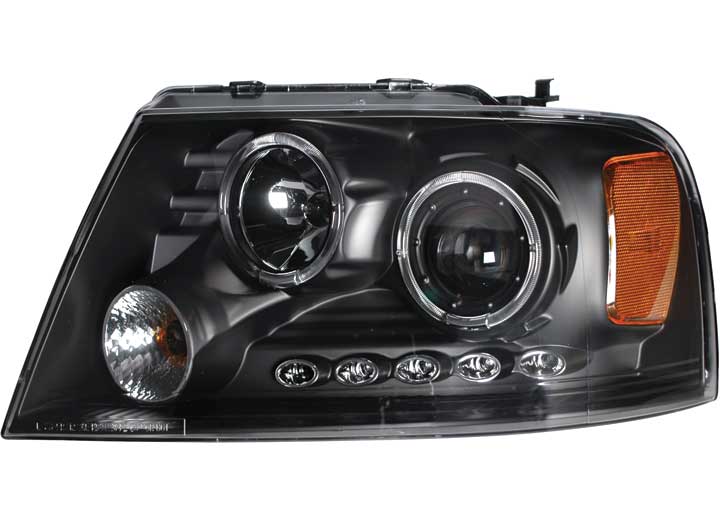 04-08 F150 LED PROJECTOR HEADLIGHT BLACK DRIVER/PASSENGER