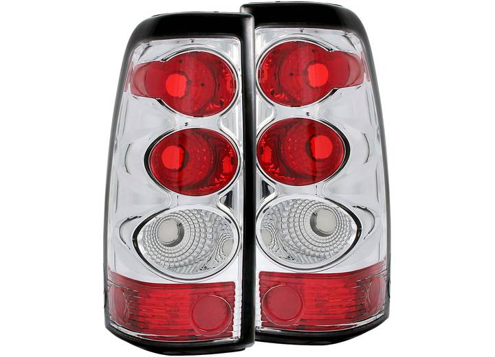 03-06 SILVERADO 1500/2500 TAILLIGHTS CHROME DRIVER/PASSENGER