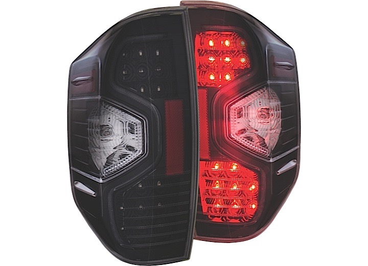 14-15 TUNDRA L.E.D TAILLIGHTS BLACK CLEAR DRIVER/PASSENGER