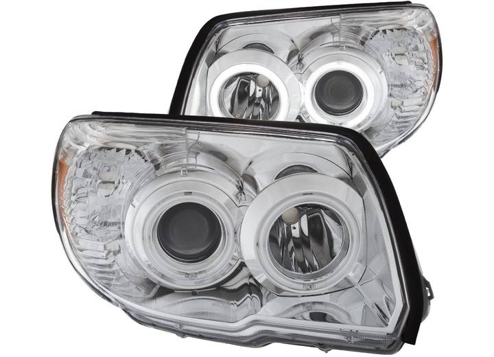 06-09 4RUNNER PROJECTOR HEADLIGHTS W/U-BAR CHROME CLEAR DRIVER/PASSENGER