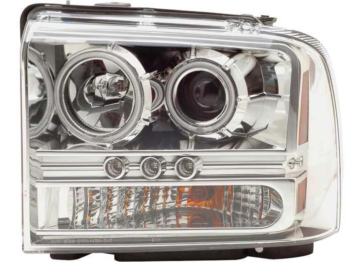 05-07 SD HEADLIGHTS CHROME PROJECTORS W/HALOS 1 PC. DRIVER/PASSENGER