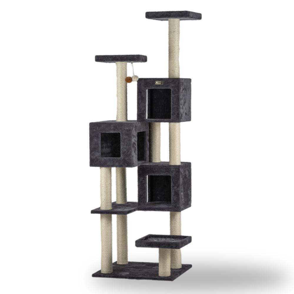 Armarkat Real Wood Griant Cat Tower with Condos for Multiple Cats  A8104