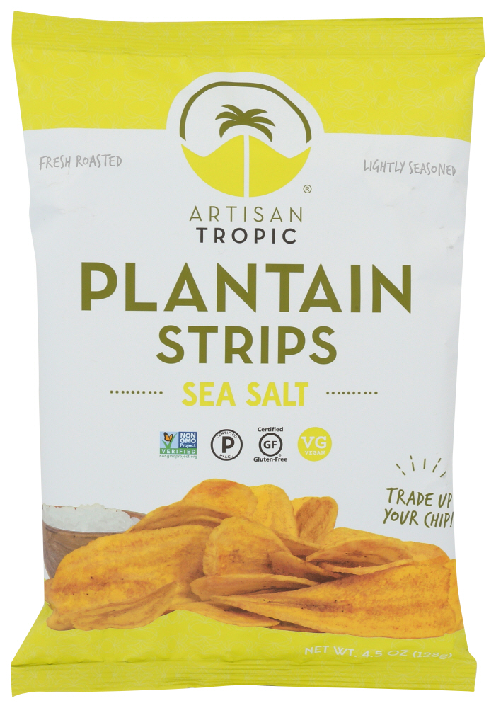 Artisan Tropic Plantain Strips with Sea Salt (12x4.5 OZ)